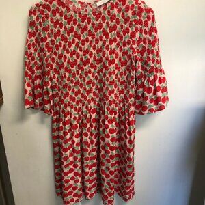 Stella McCartney Kids Smocked Dress Cherry Dress Size 14